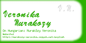 veronika murakozy business card